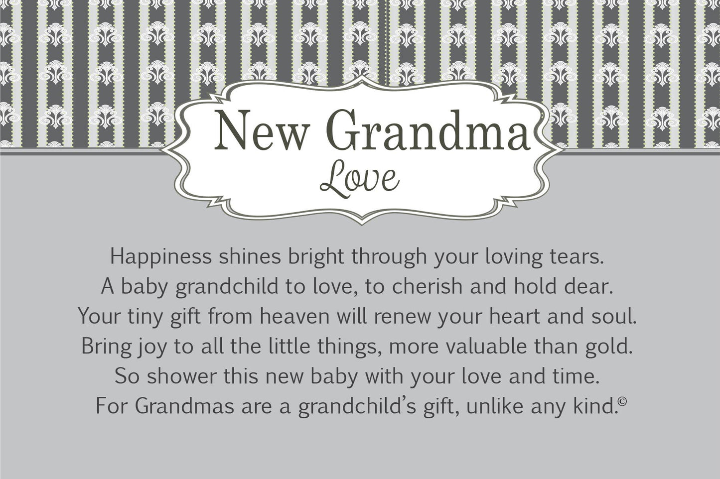 New Grandma Gift Sentiment Photo Frame 4x6 Table 3139