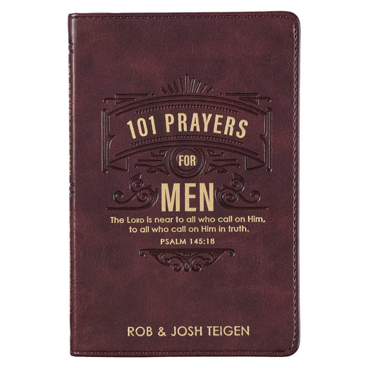 Christian Art Gifts - 101 Prayers for Men Faux Leather