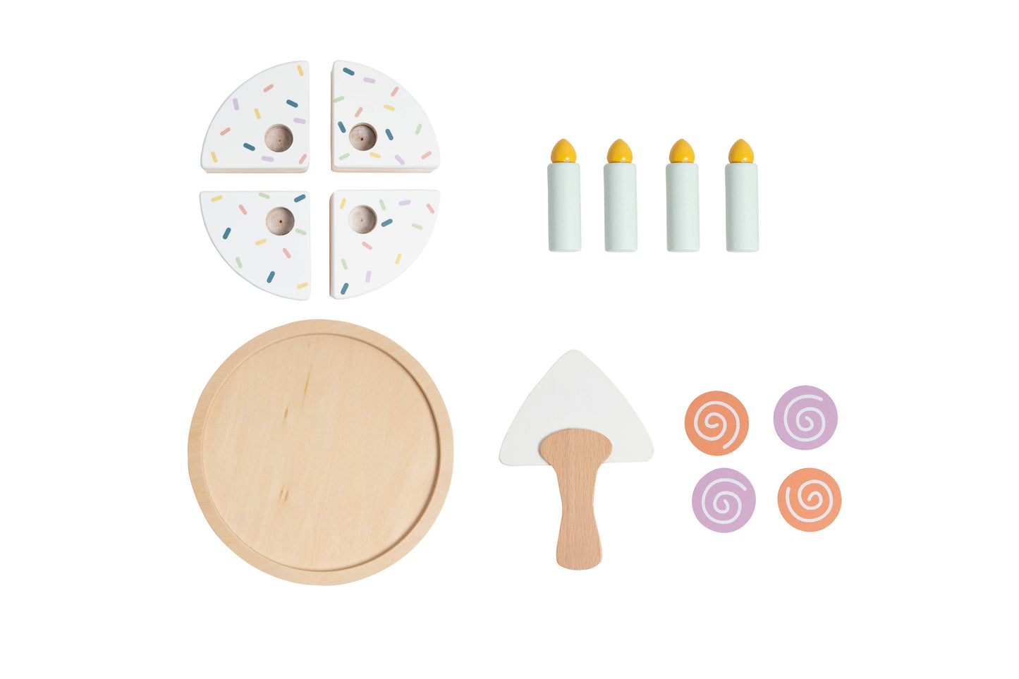 Pearhead - Celebration Wooden Cake Set, Developmental Toys