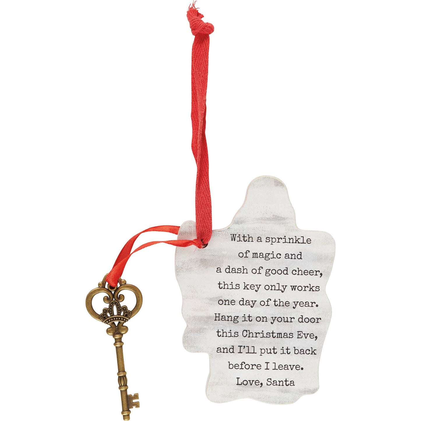 Primitives by Kathy - Santa's Sleigh Key Ornament