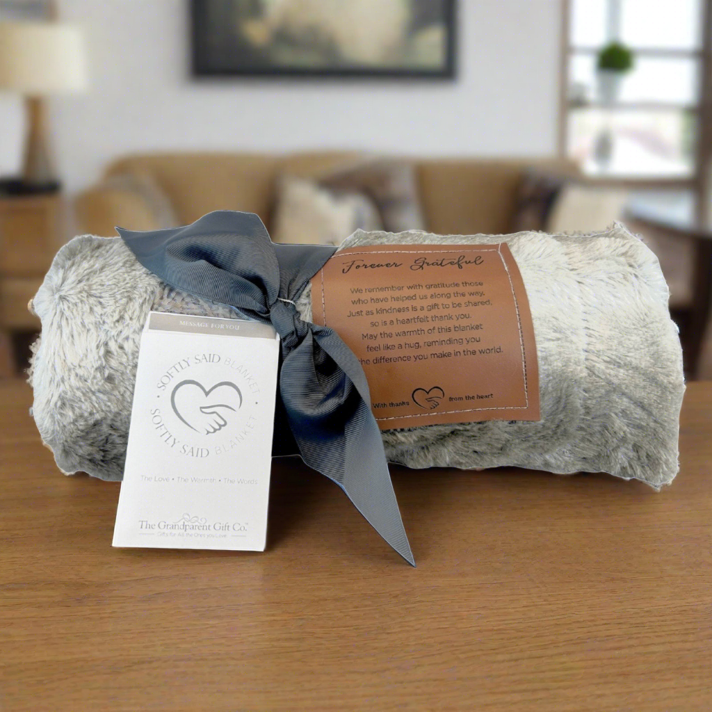 Softly Said Blanket: Forever Grateful Thank You Gift 8028