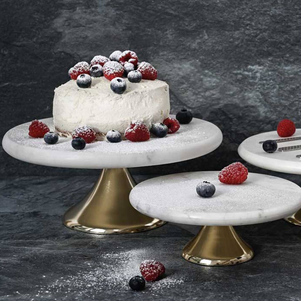 Edge Company - Marble & Gold Cake Stand Large