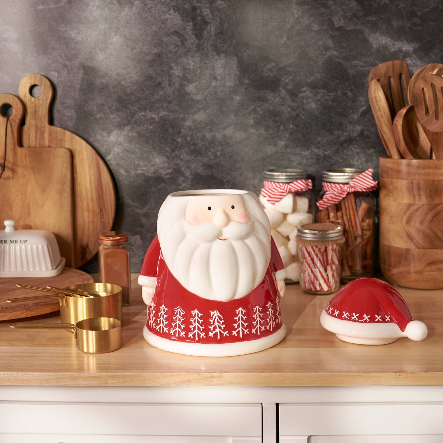Primitives by Kathy - Santa Claus Cookie Jar