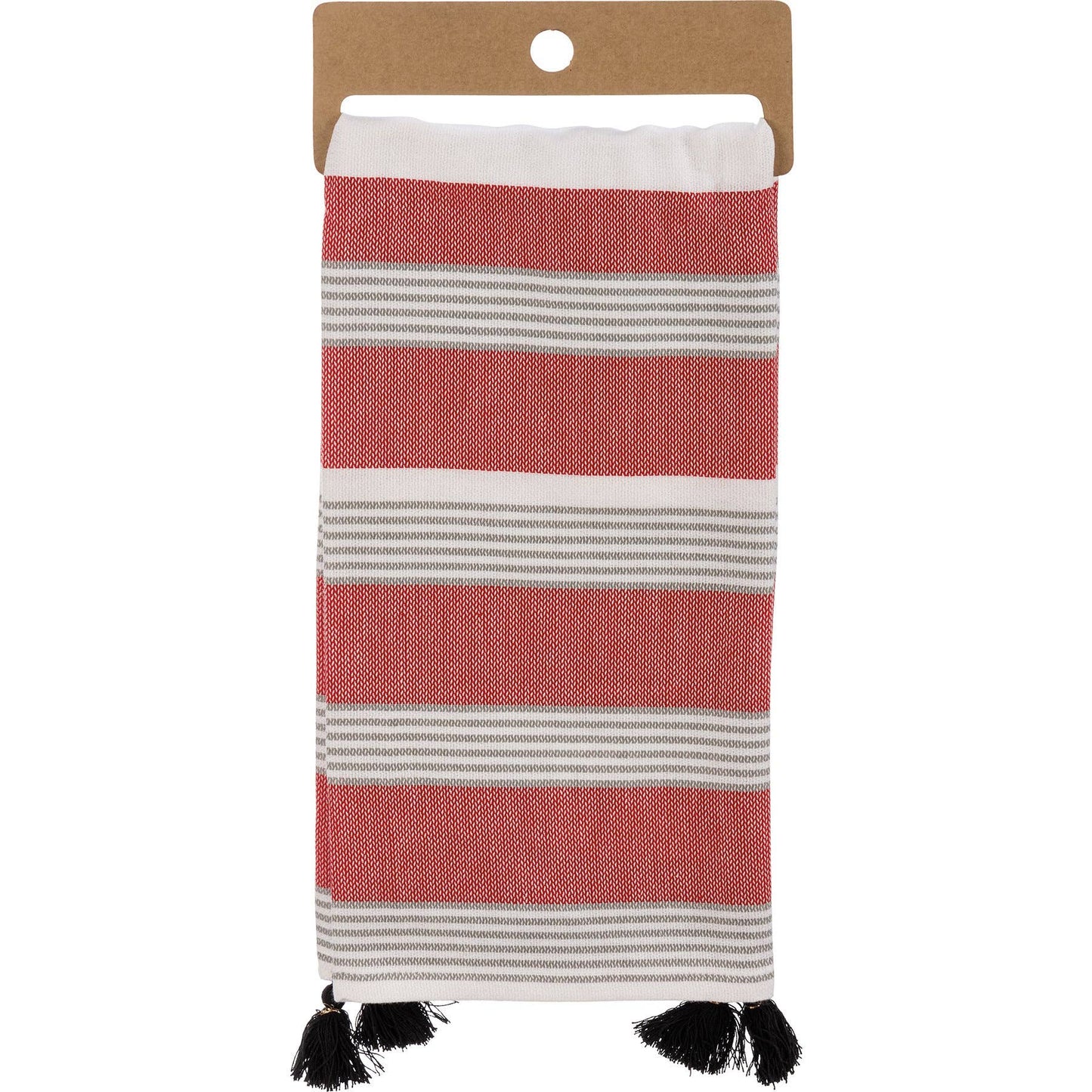 Primitives by Kathy - Merry Christmas Striped Kitchen Towel