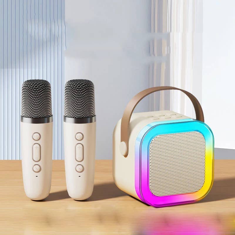 Funky Rico Inc - Karaoke Set- LED - Beige