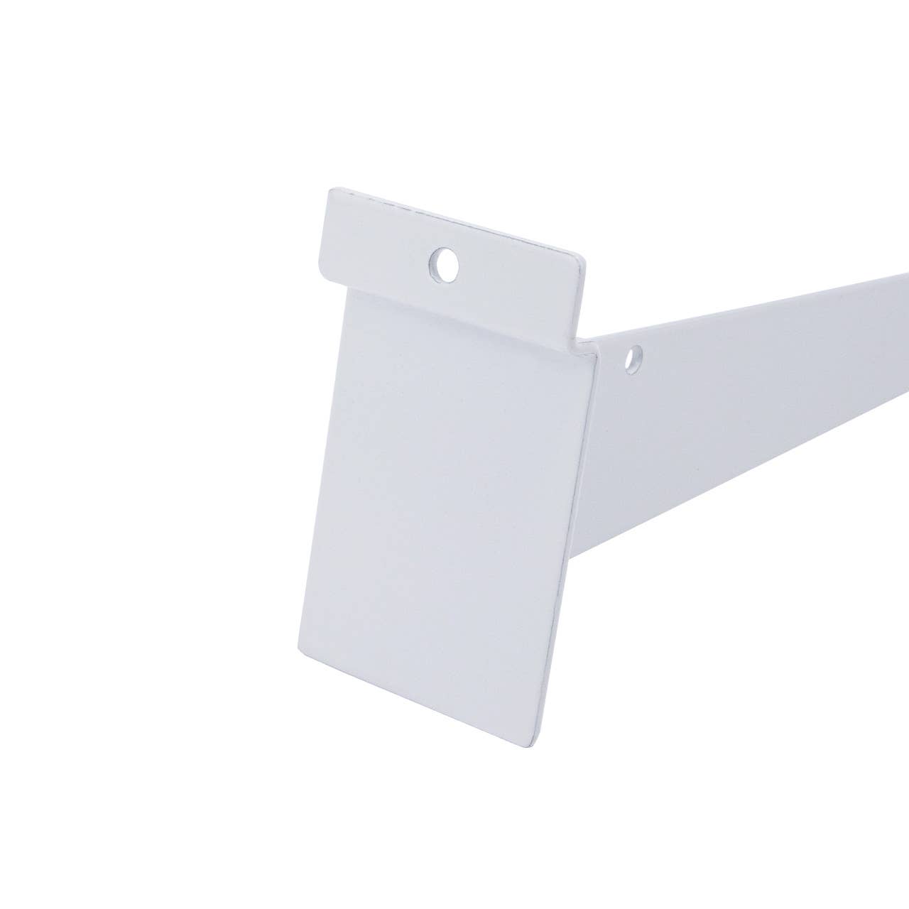 Store Supply Warehouse - 12"L White Shelf Bracket For Slatwall