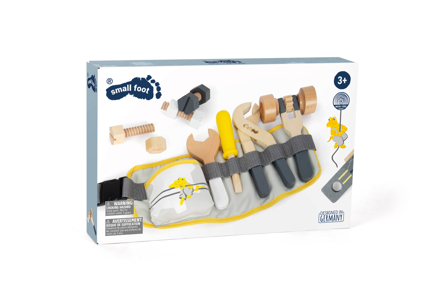 Hauck Toys - Small Foot Wooden Toys Tool Belt "Miniwob" Playset Designed