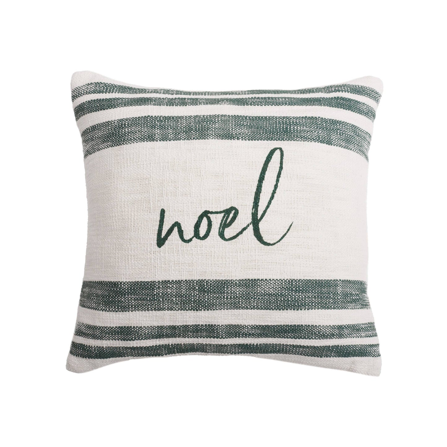 carol & frank - Christmas Morgan Noel Green Throw Pillow