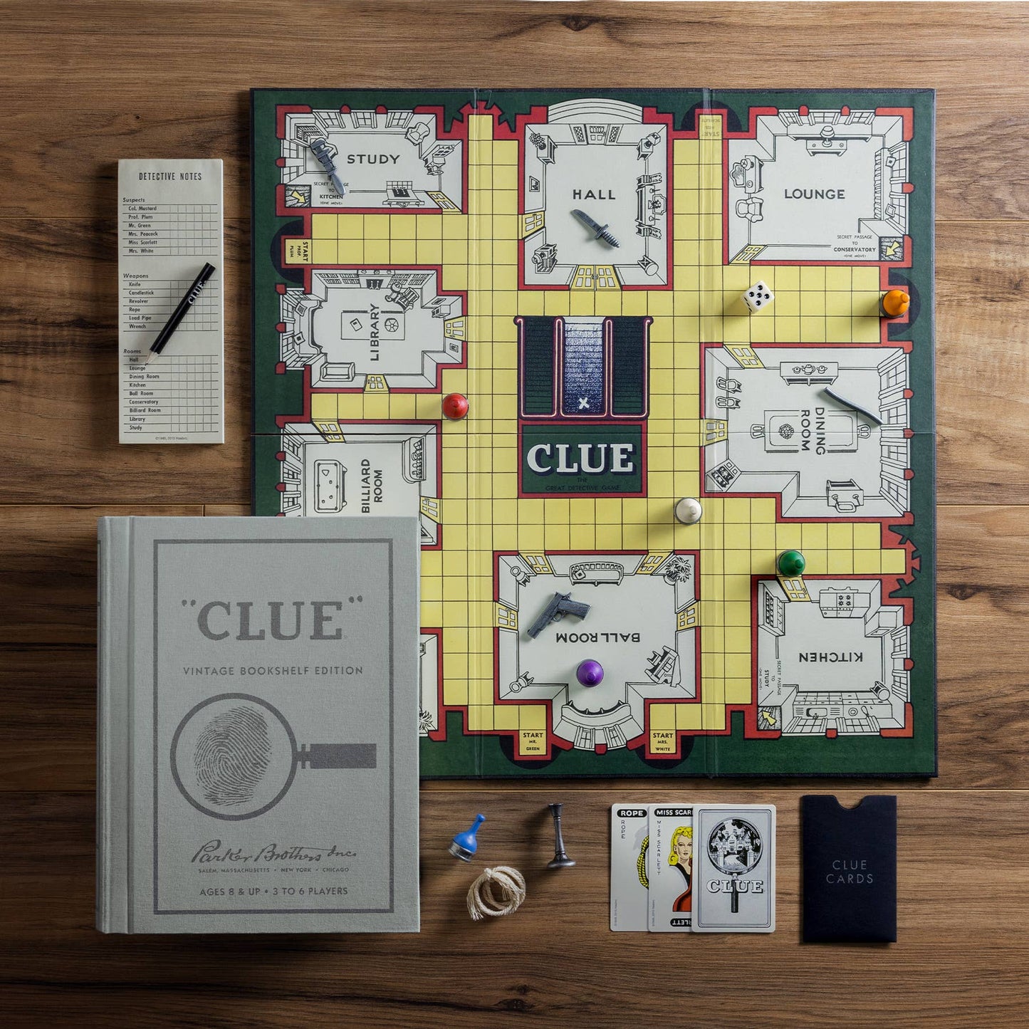 WS Game Company - Clue Vintage Bookshelf Edition