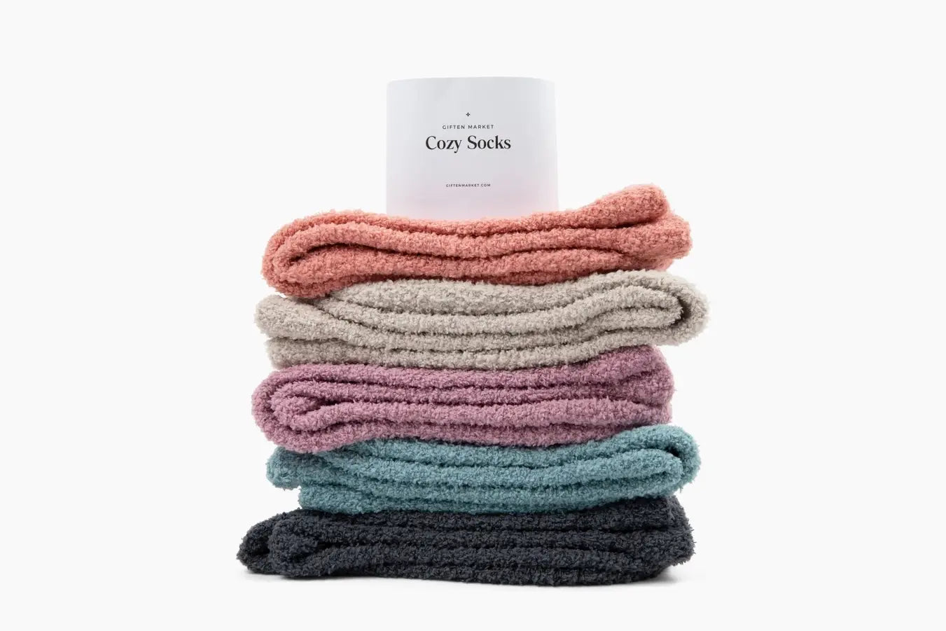 Giften Market - Cozy Cloud Socks - Stone Blue - Warm & Soft - Winter Gift