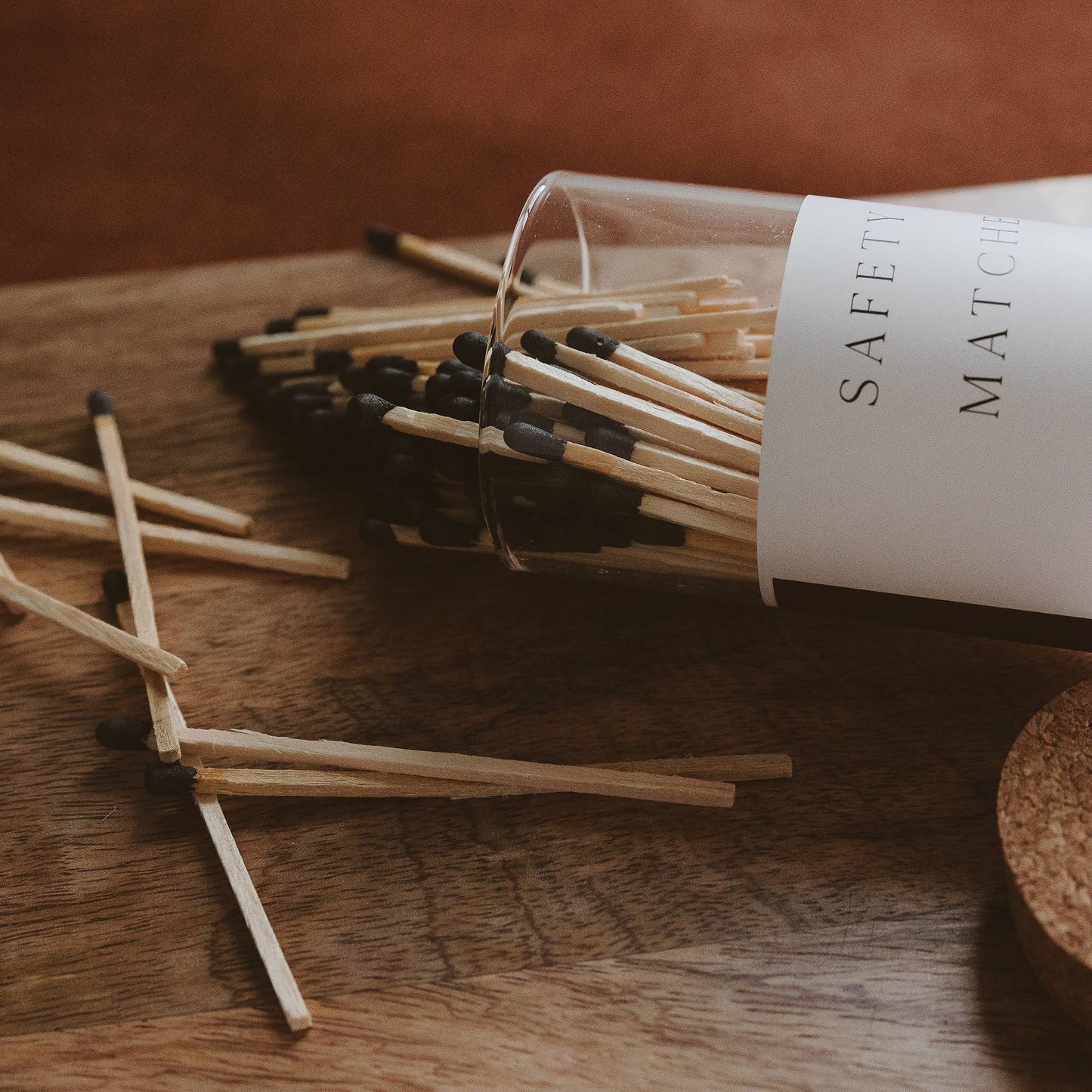 Sweet Water Decor - Medium Hearth Matches, Black Tip - Home Decor & Gifts