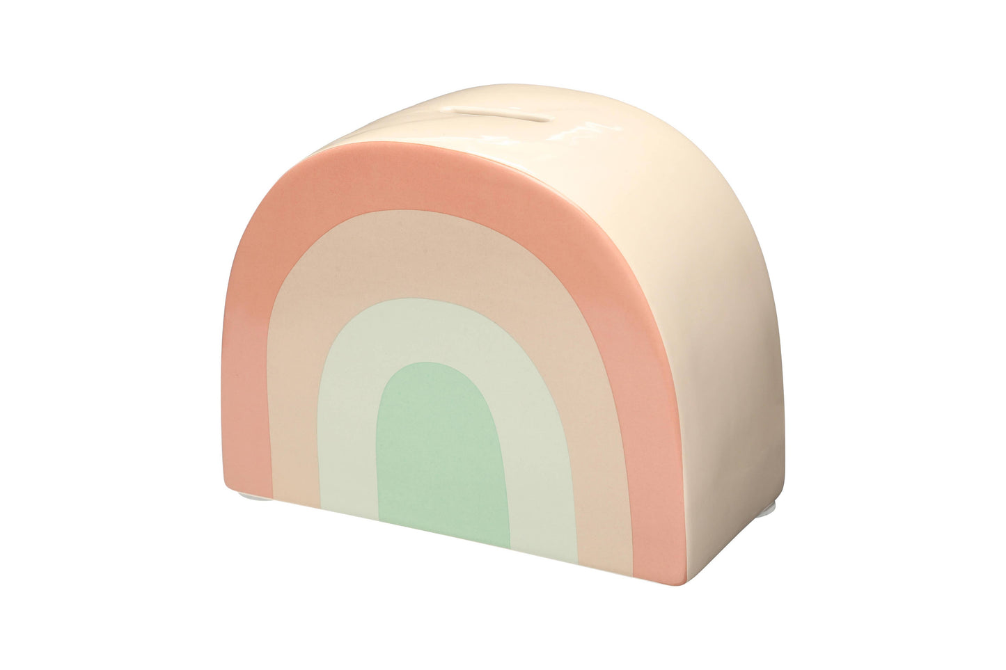 Pearhead - Ceramic Rainbow Bank, Nursery Decor