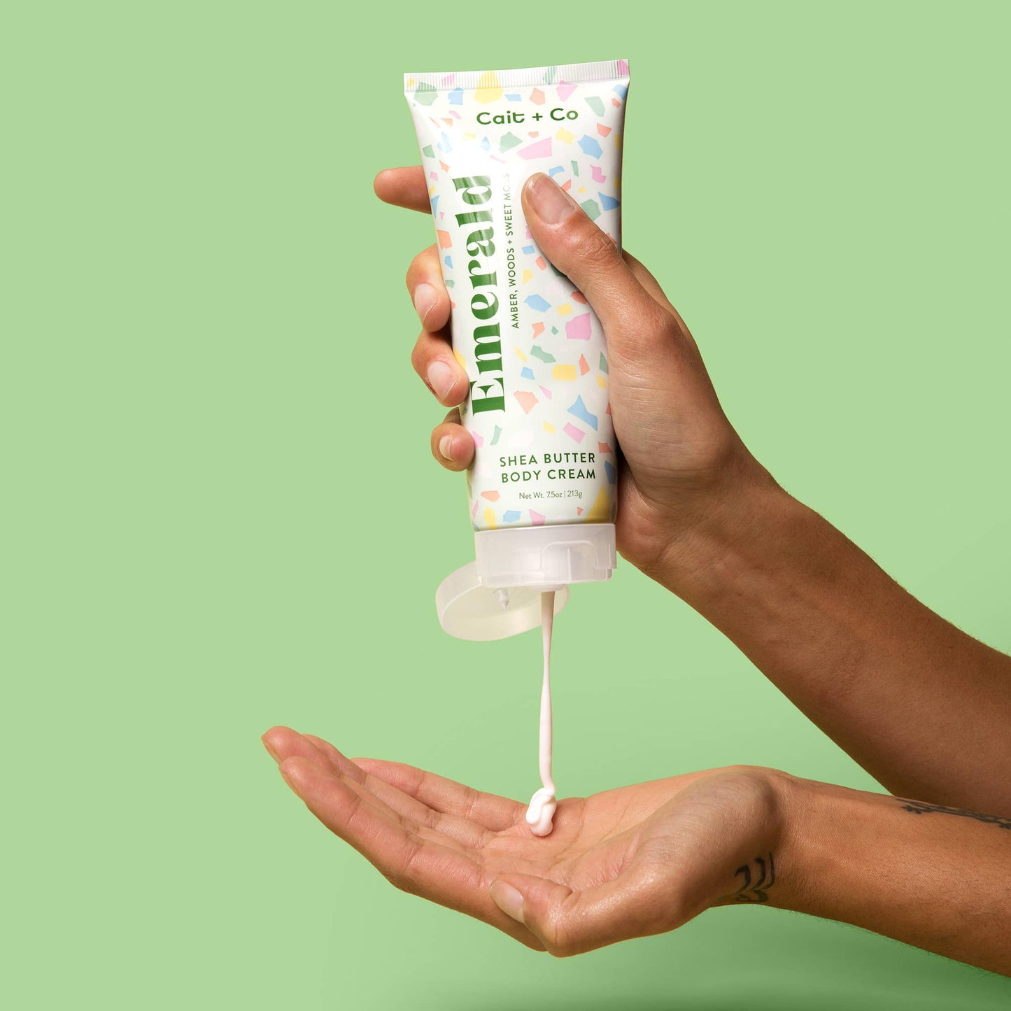 Cait + Co - Shea Butter Body Cream - 7.5oz Emerald | Gem Collection