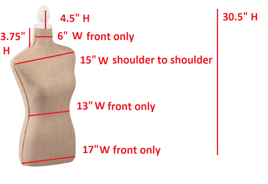 Tripar International - Linen & Burlap Floor & Tabletop Body Forms - Fiberglass