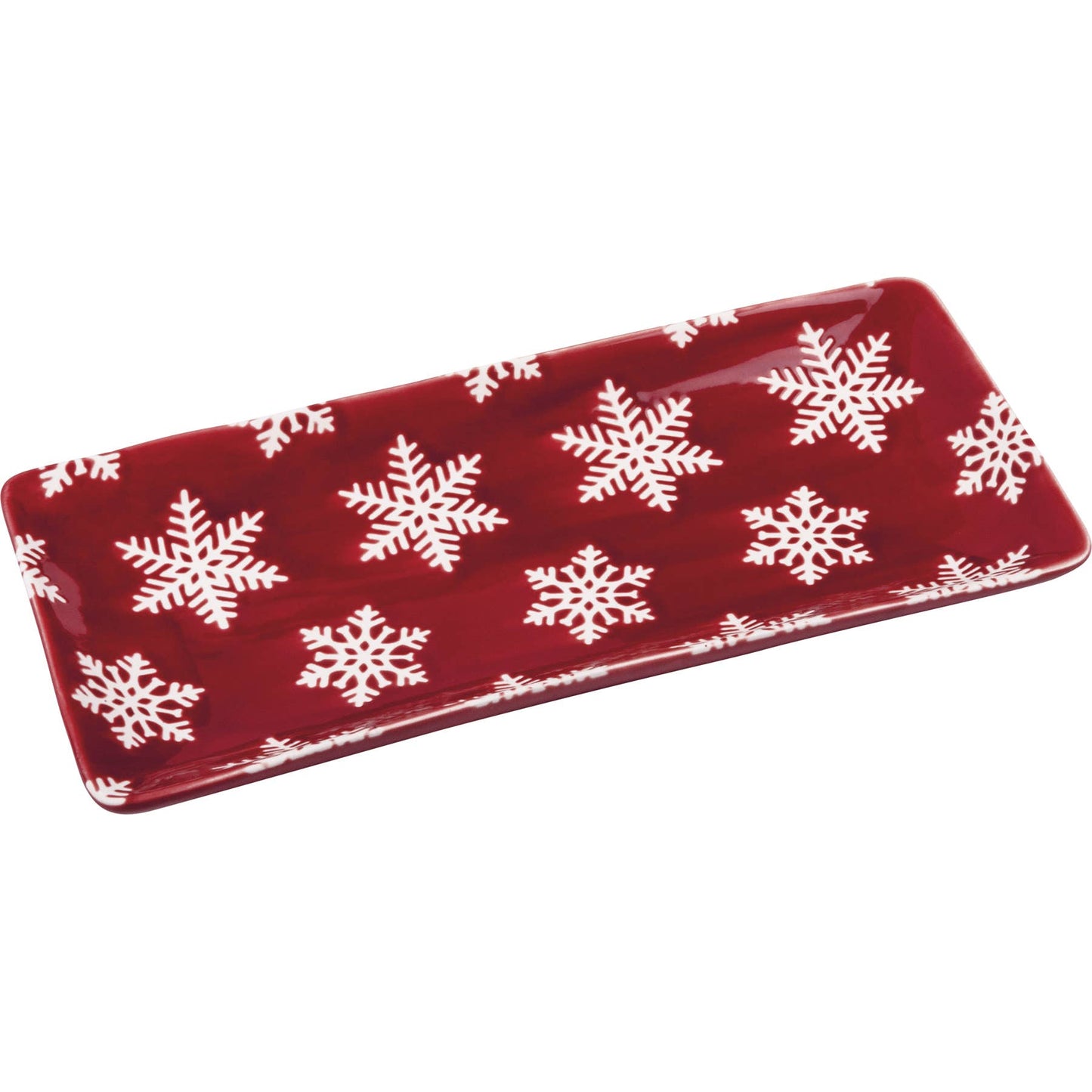 Primitives by Kathy - Snowflake Rectangular Platter