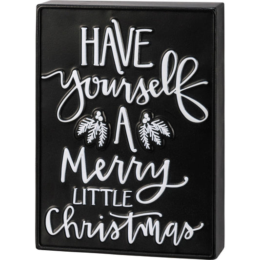 Primitives by Kathy - Have Yourself A Merry Christmas Box Sign