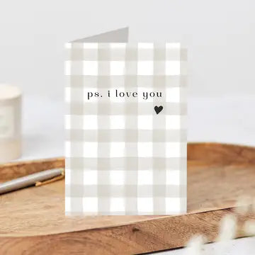 PS I LOVE YOU GREETING CARD