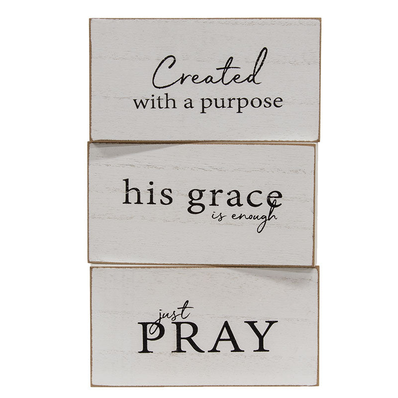 HC Faith Sentiment Wood Block