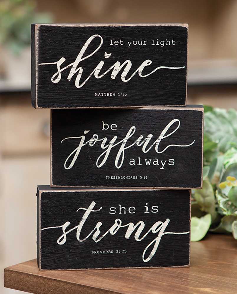 Strength and Dignity Box Sign